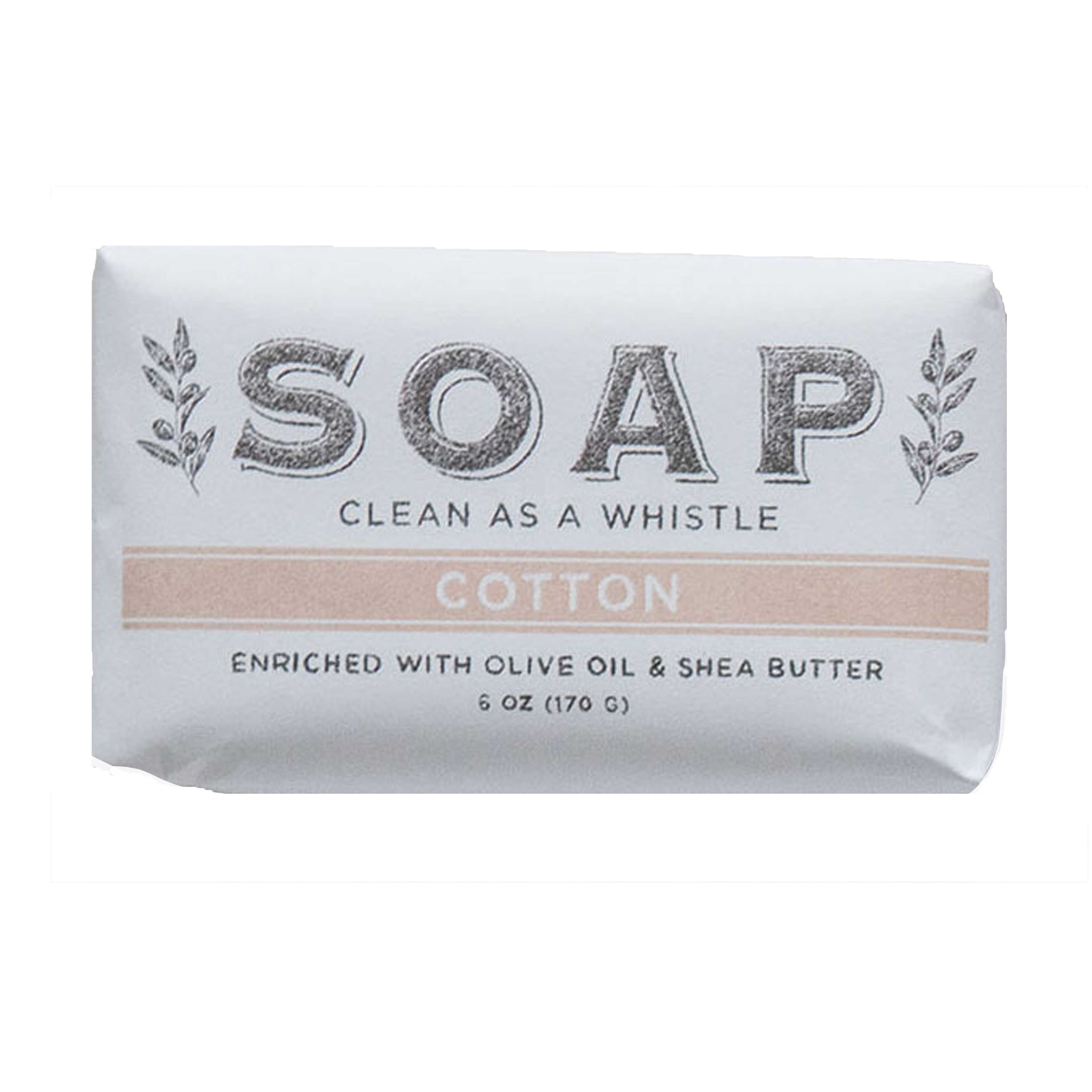 Olive Oil & Shea Butter Milled Soap - Cotton