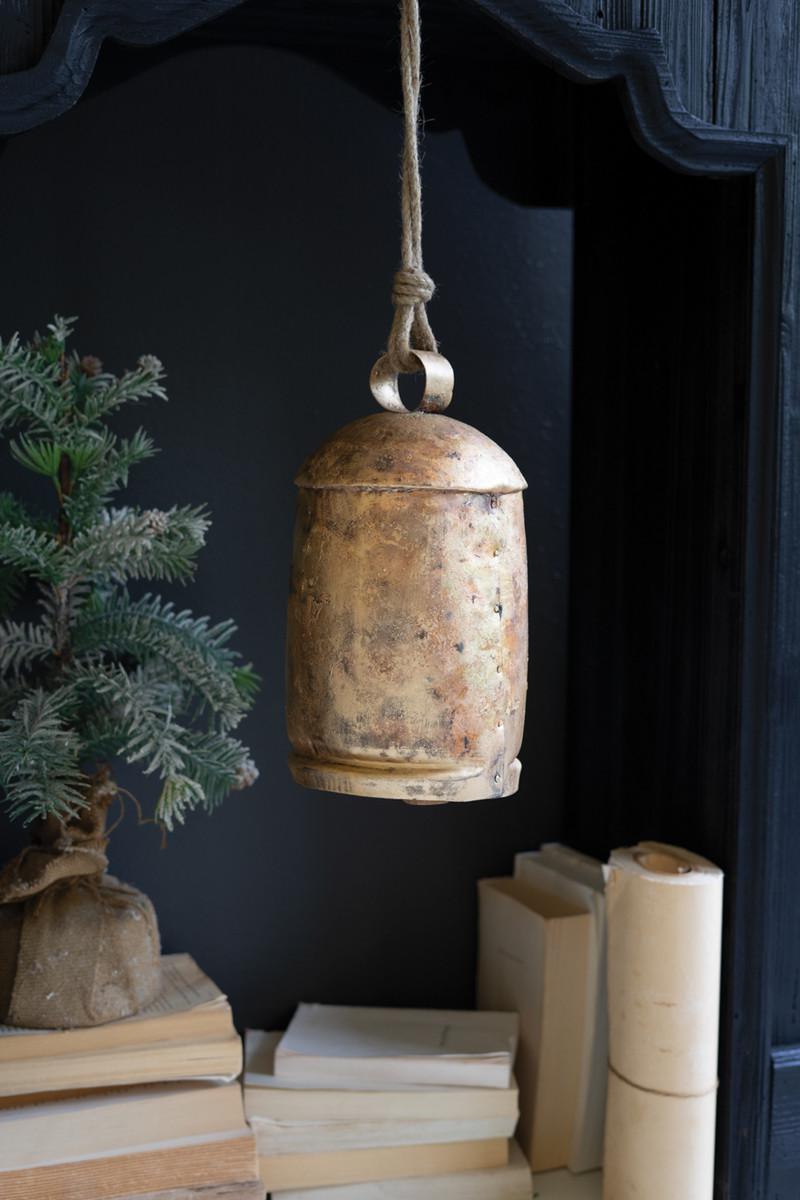 Antique Gold Christmas Bell