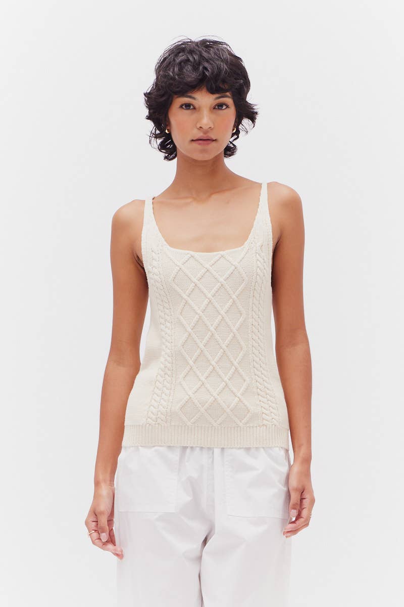 Cotton Cable Tank