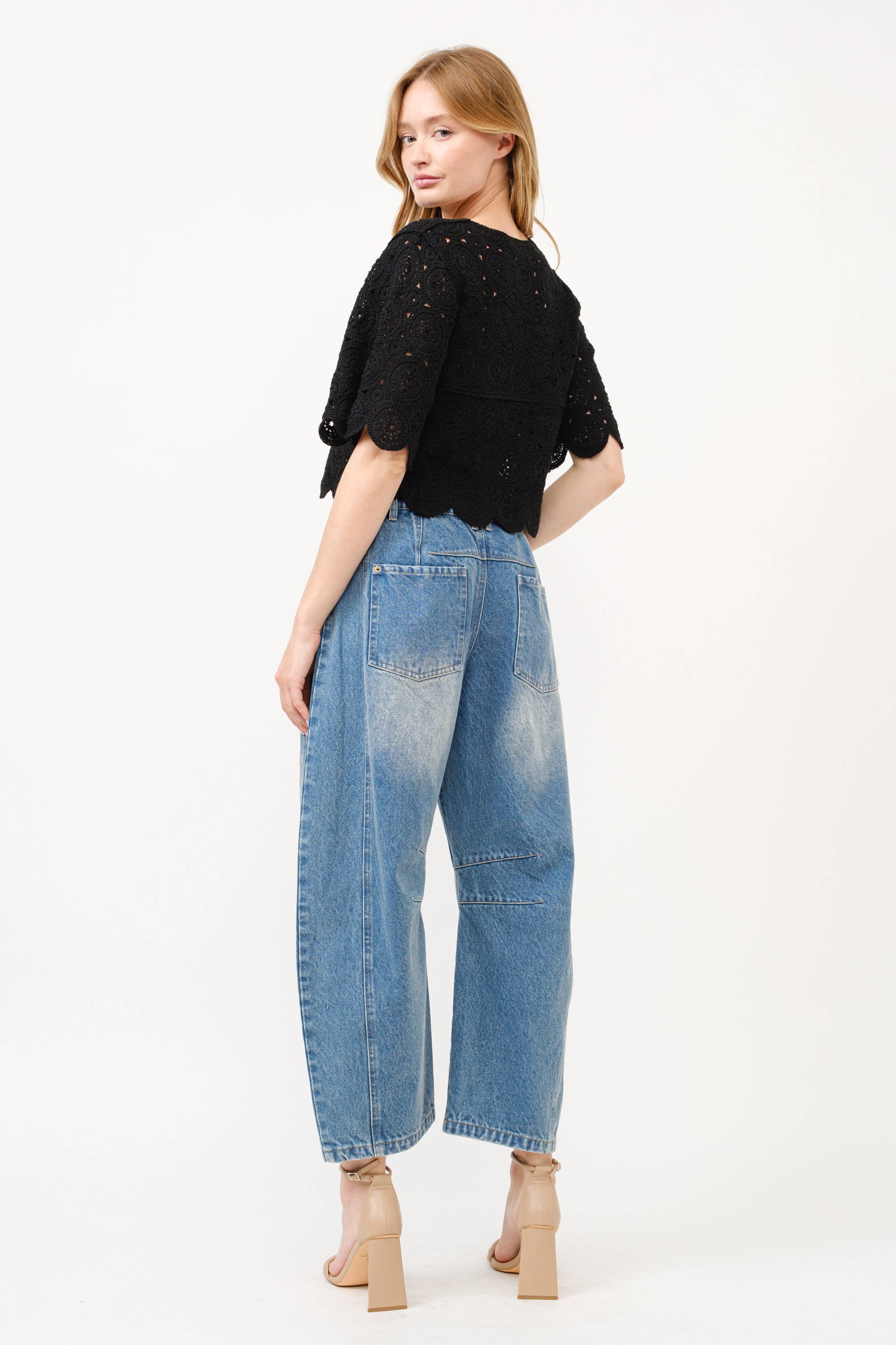 Highrise Barrel Jeans