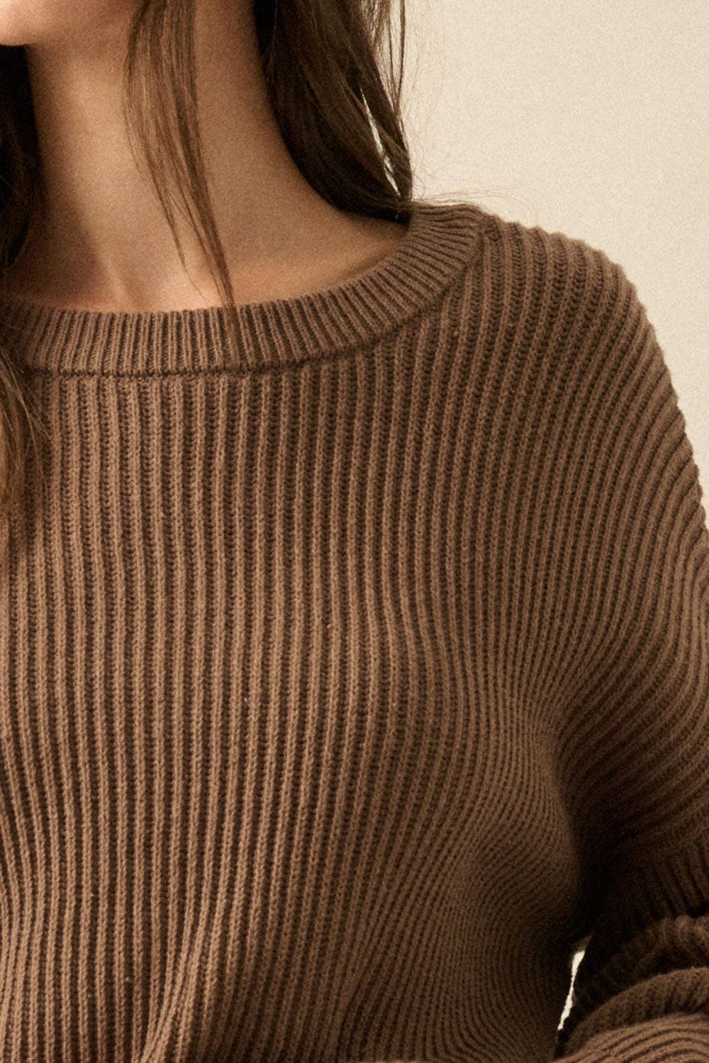 Ribbed Knit Sweater