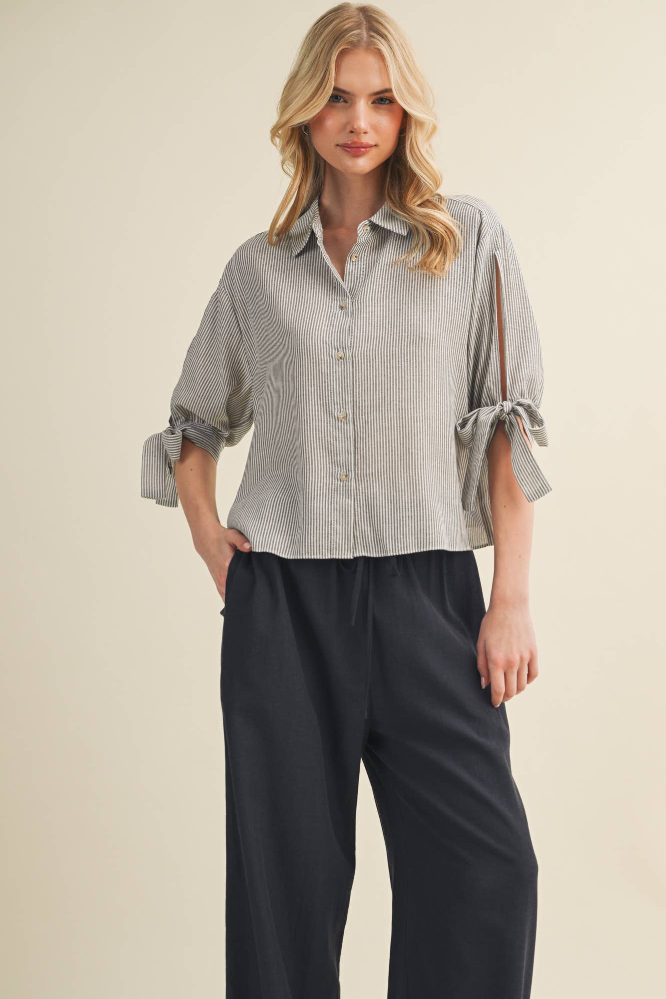 Tie-Sleeve Top