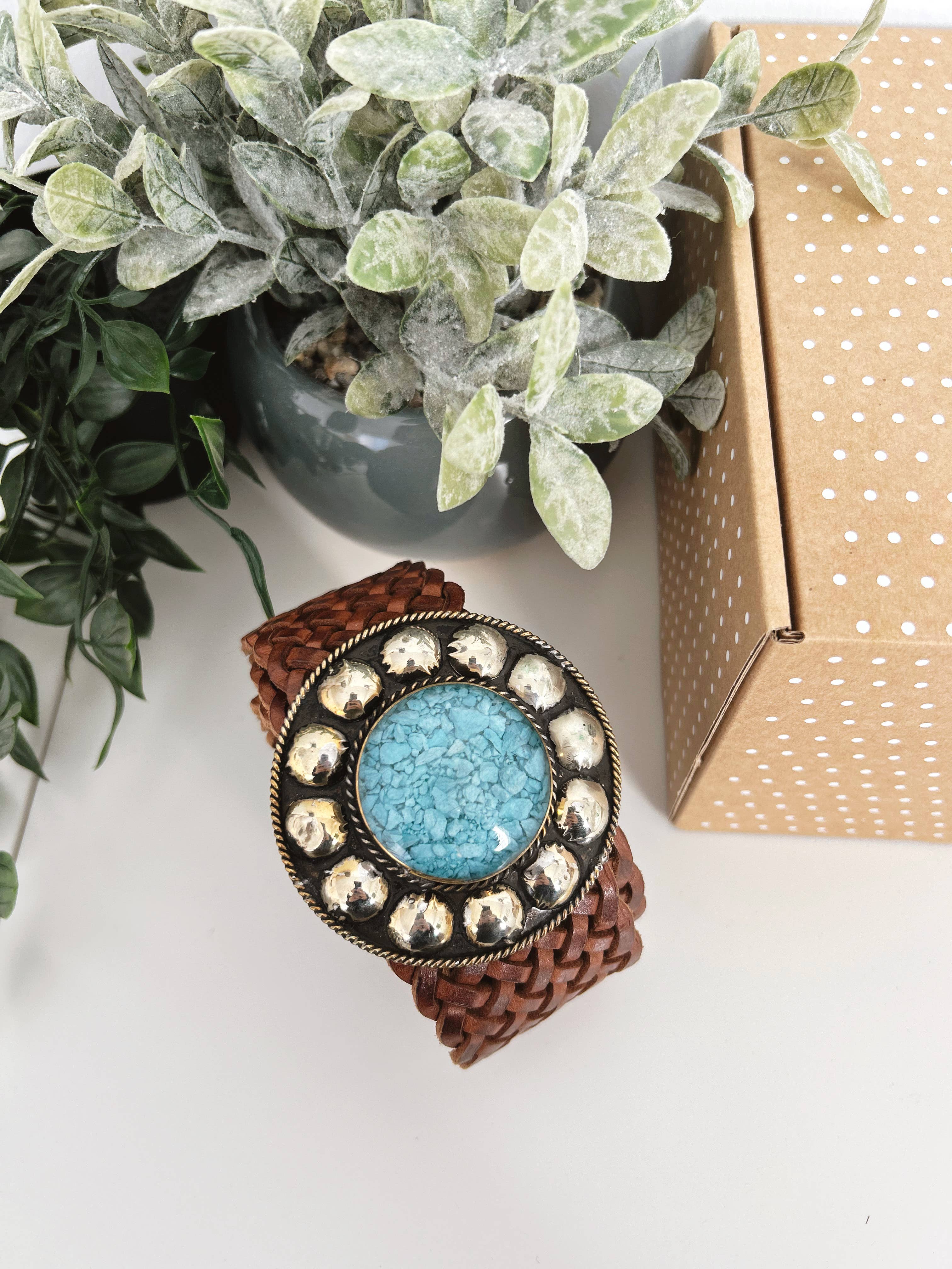 Saturn Wide Brown Belt