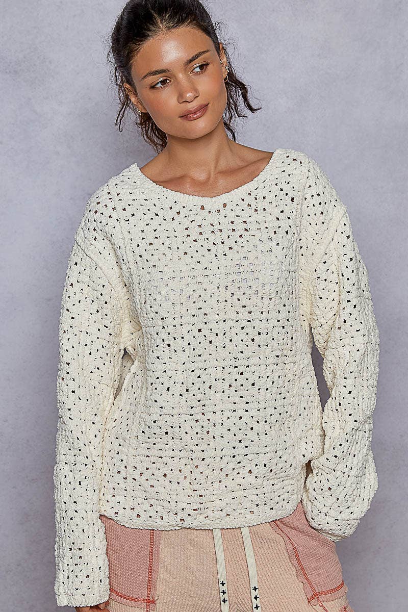 Open Weave Sweater