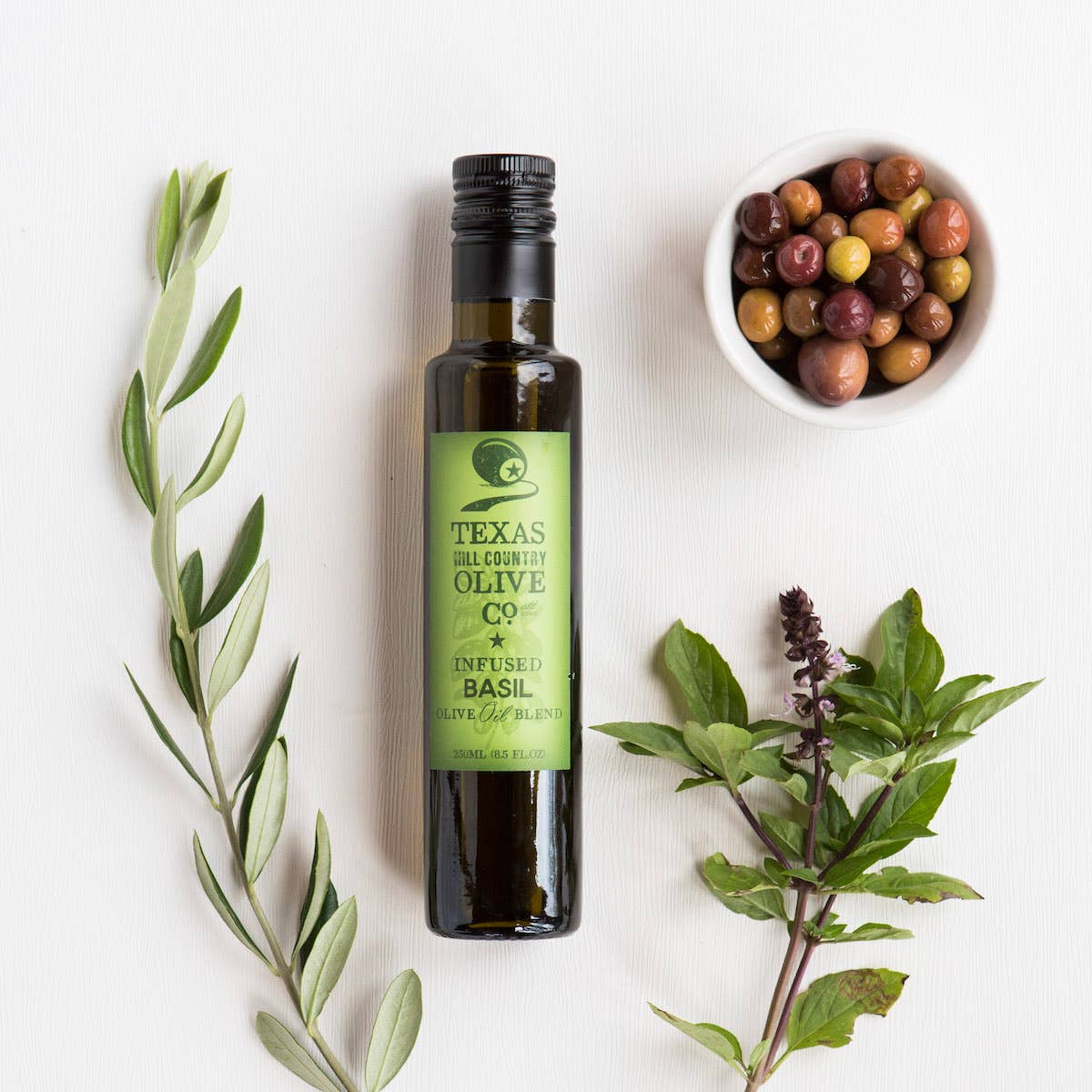 Basil Infused Olive Oil - 250ml