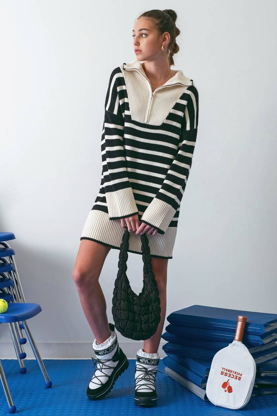 Striped Knit Dress