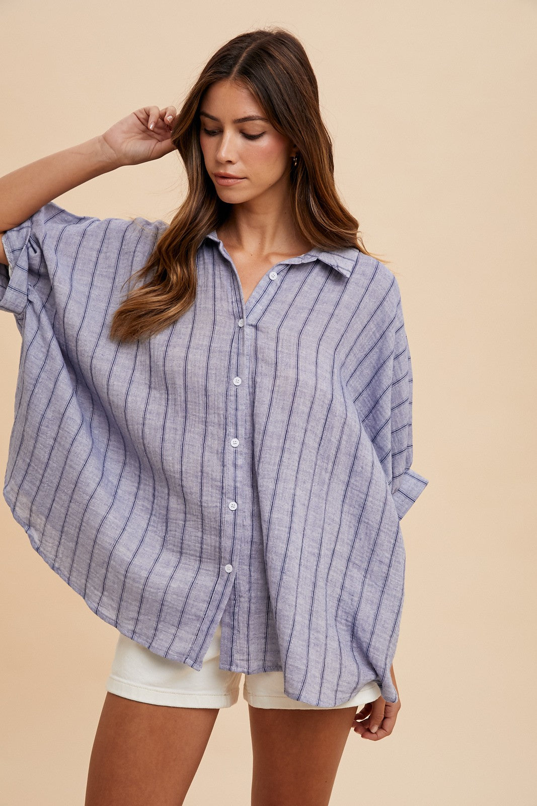 Striped Woven Blouse