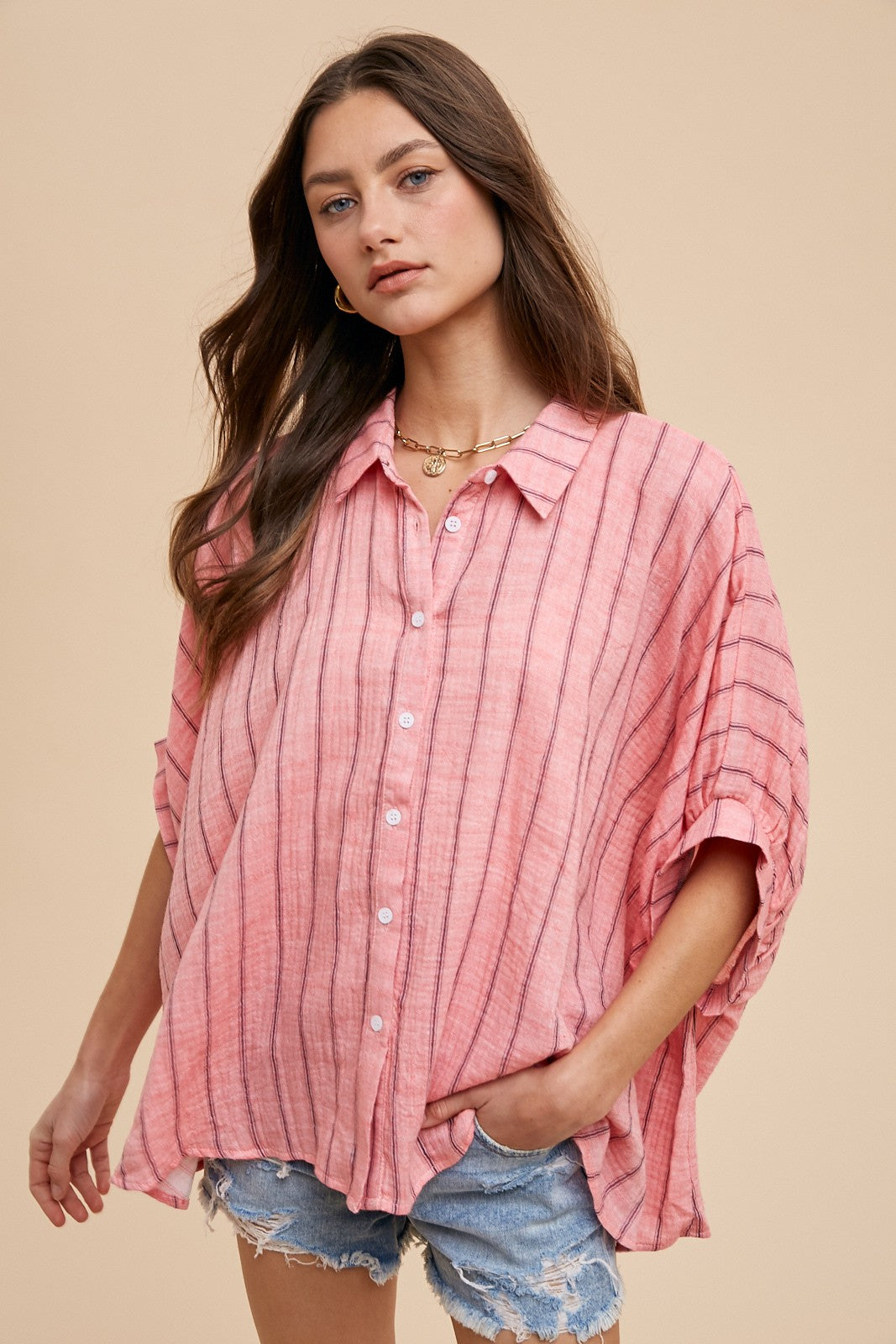 Striped Woven Blouse