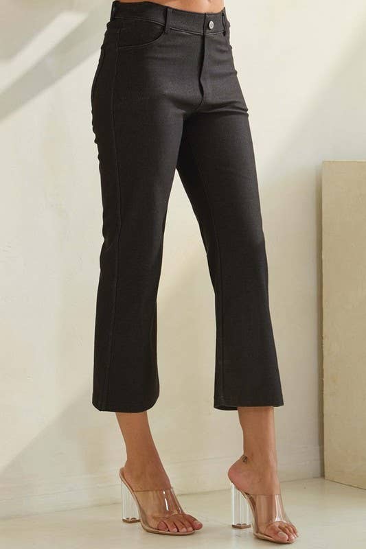 Classic Straight Leg Crop Pants