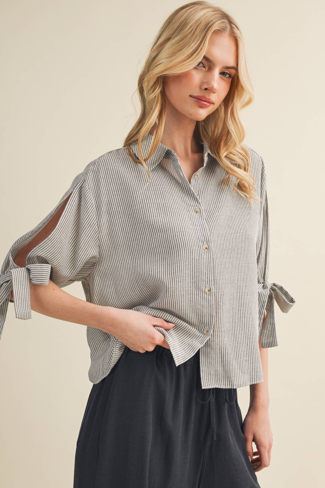 Tie-Sleeve Top
