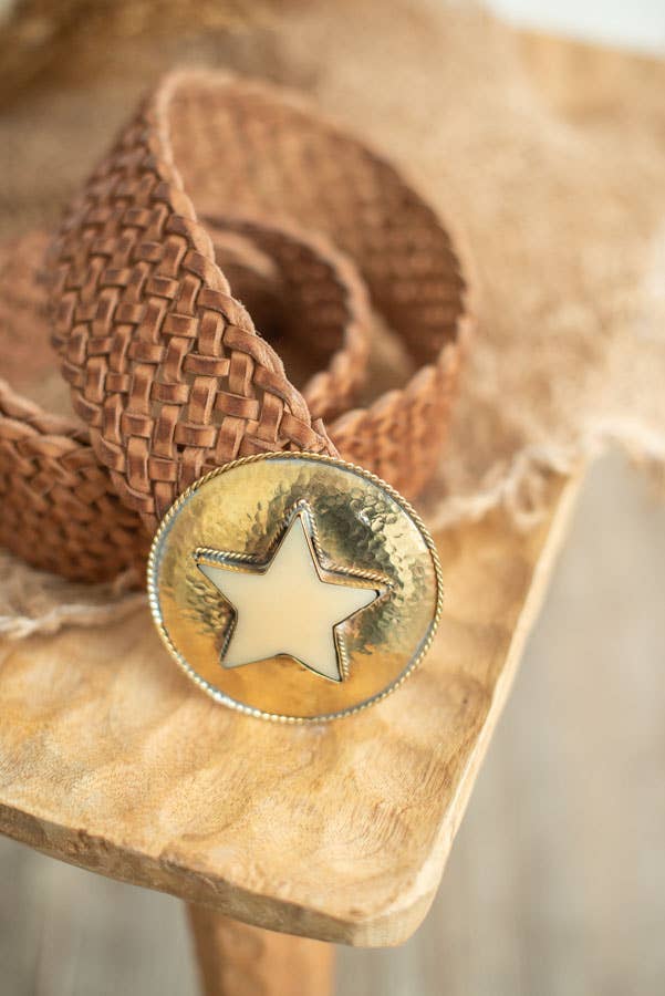 Star Leather Belt