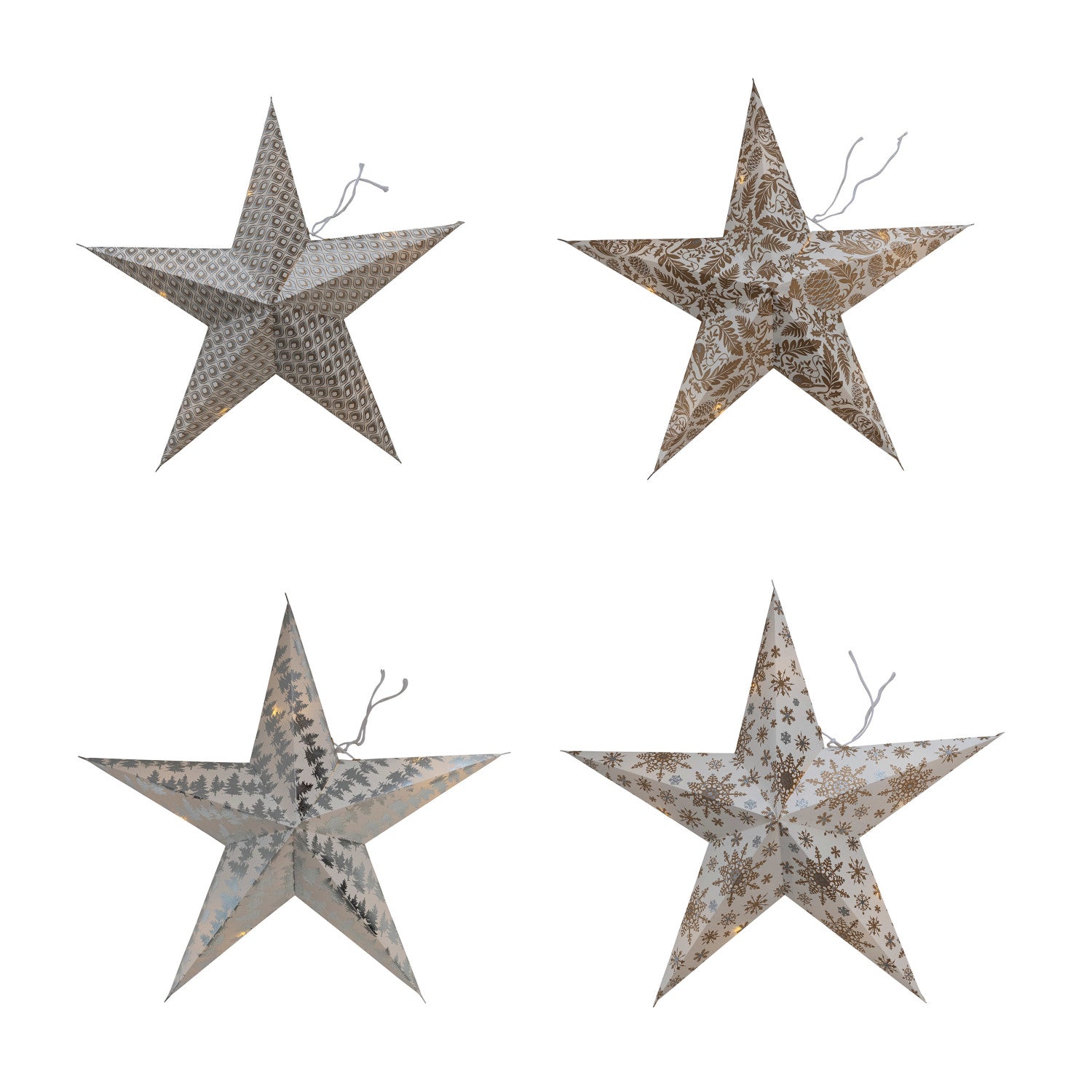 Paper Star w/ LED Light - 18"