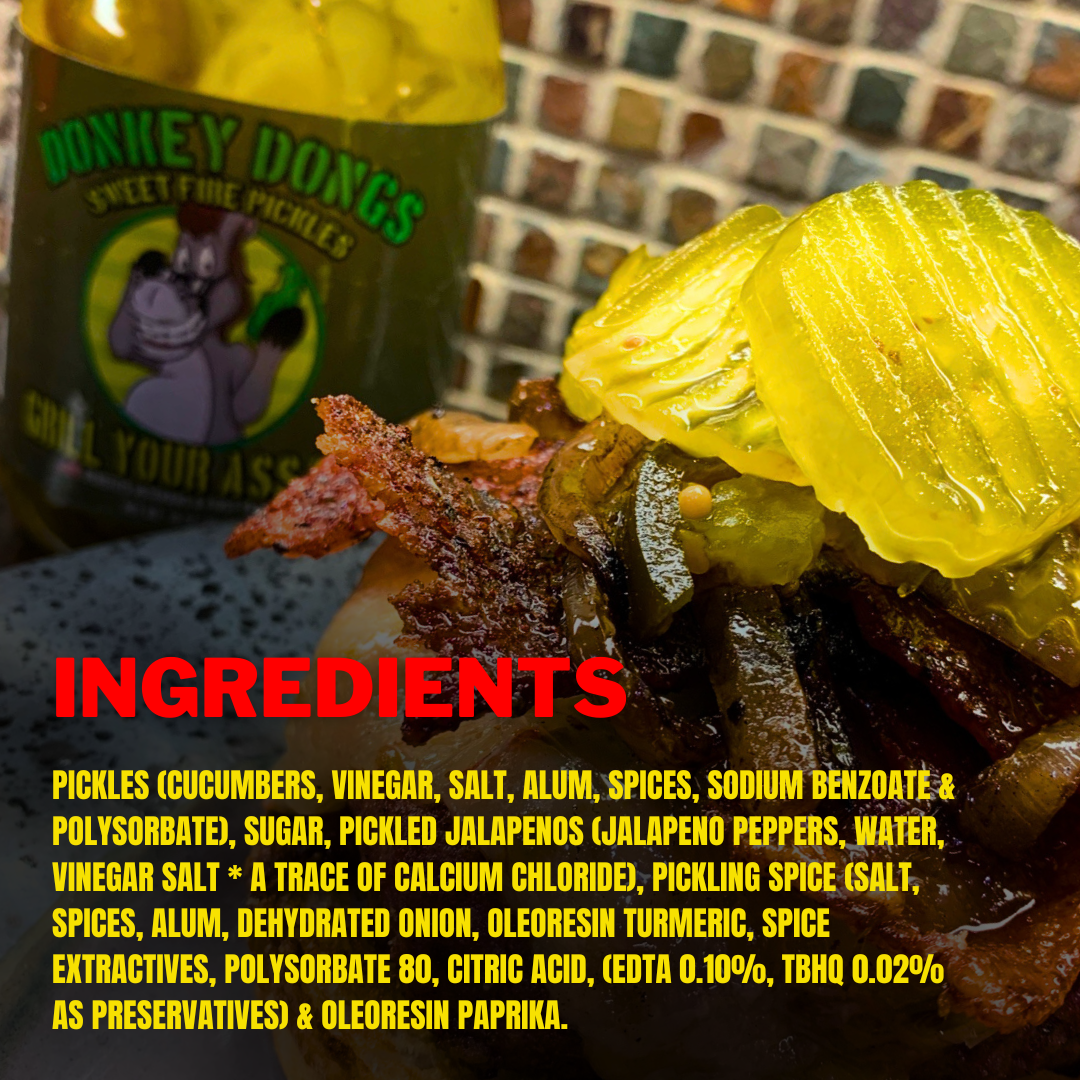 Donkey Dongs Sweet Fire Pickles