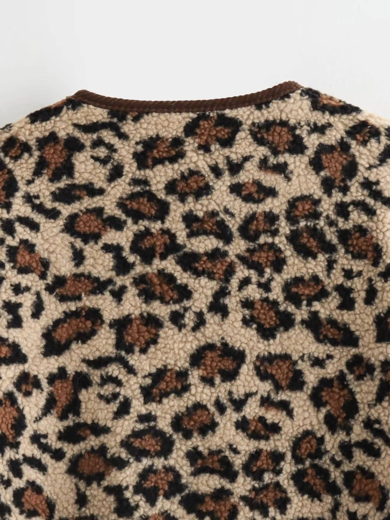 Polar Fleece Leopard Jacket