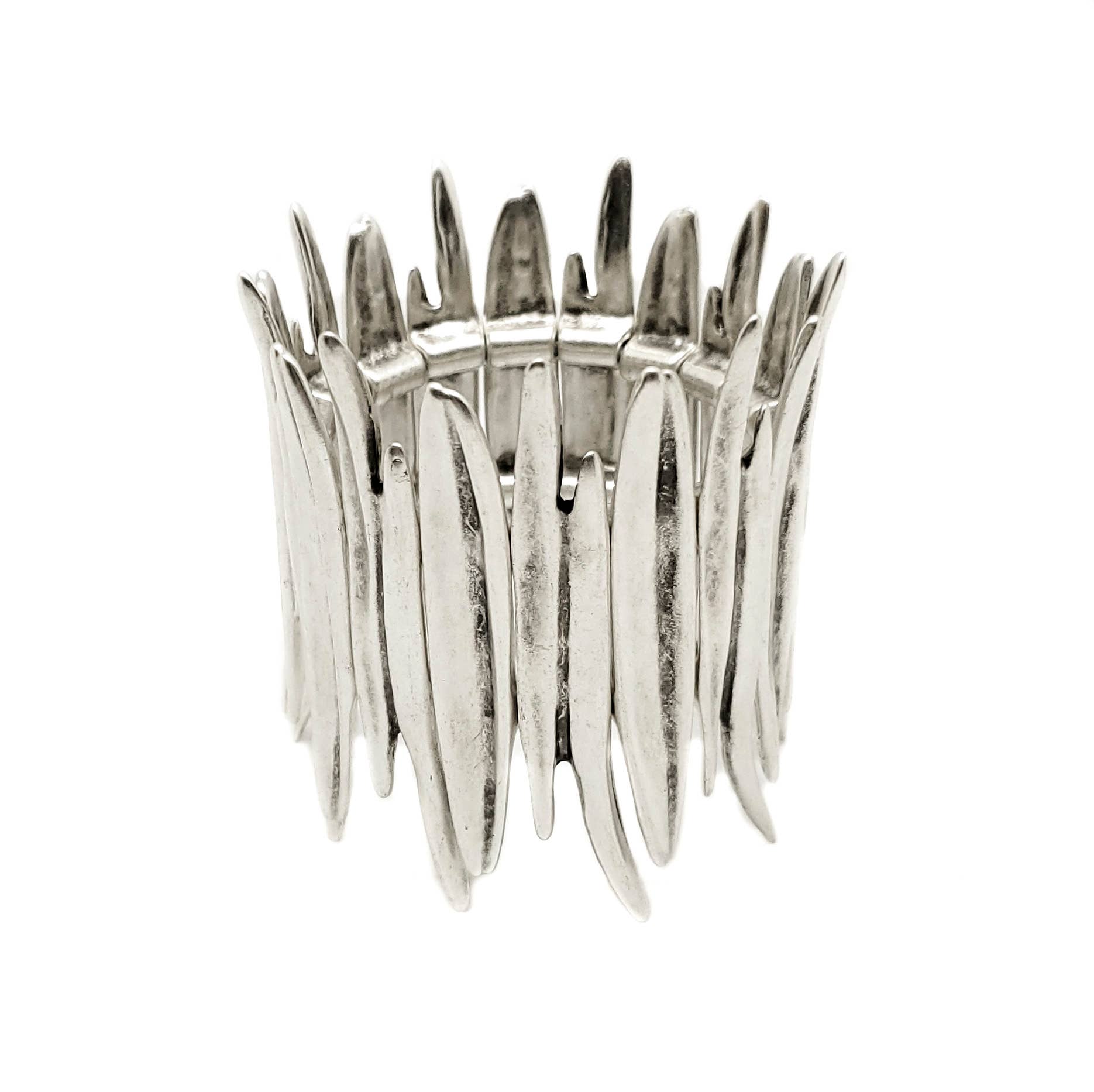 Handmade Fire Pewter Bracelet