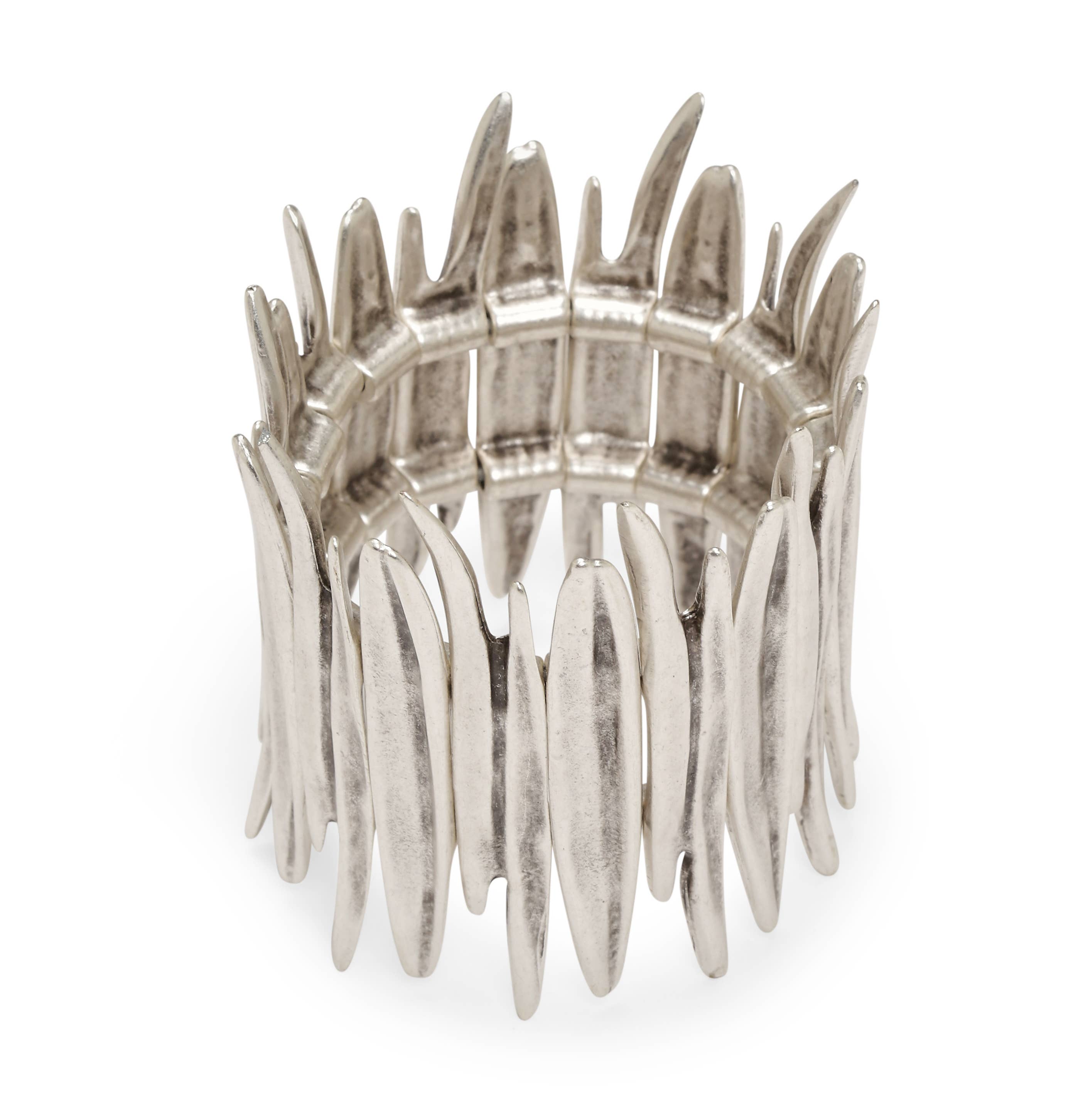 Handmade Fire Pewter Bracelet