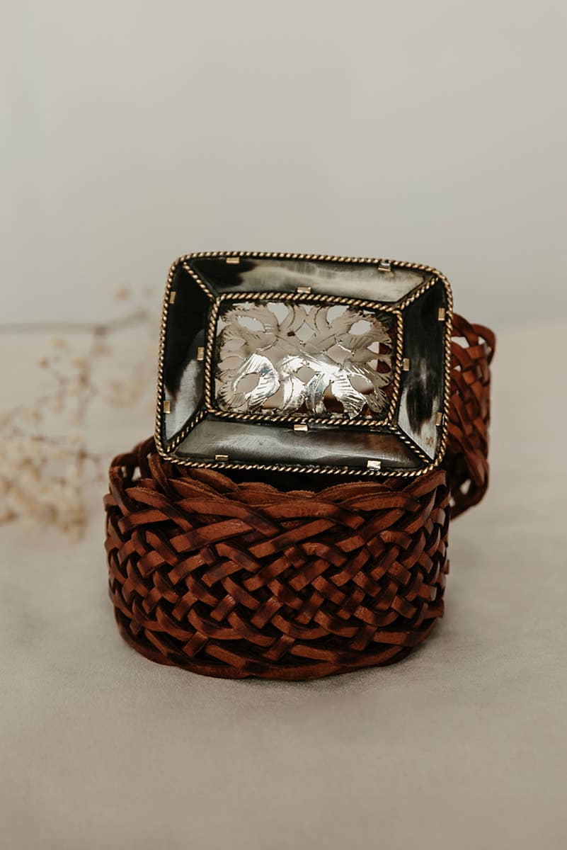 Empire Brown Leather Belt