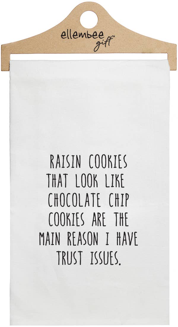 Raisin Cookies that Look - Tea Towel