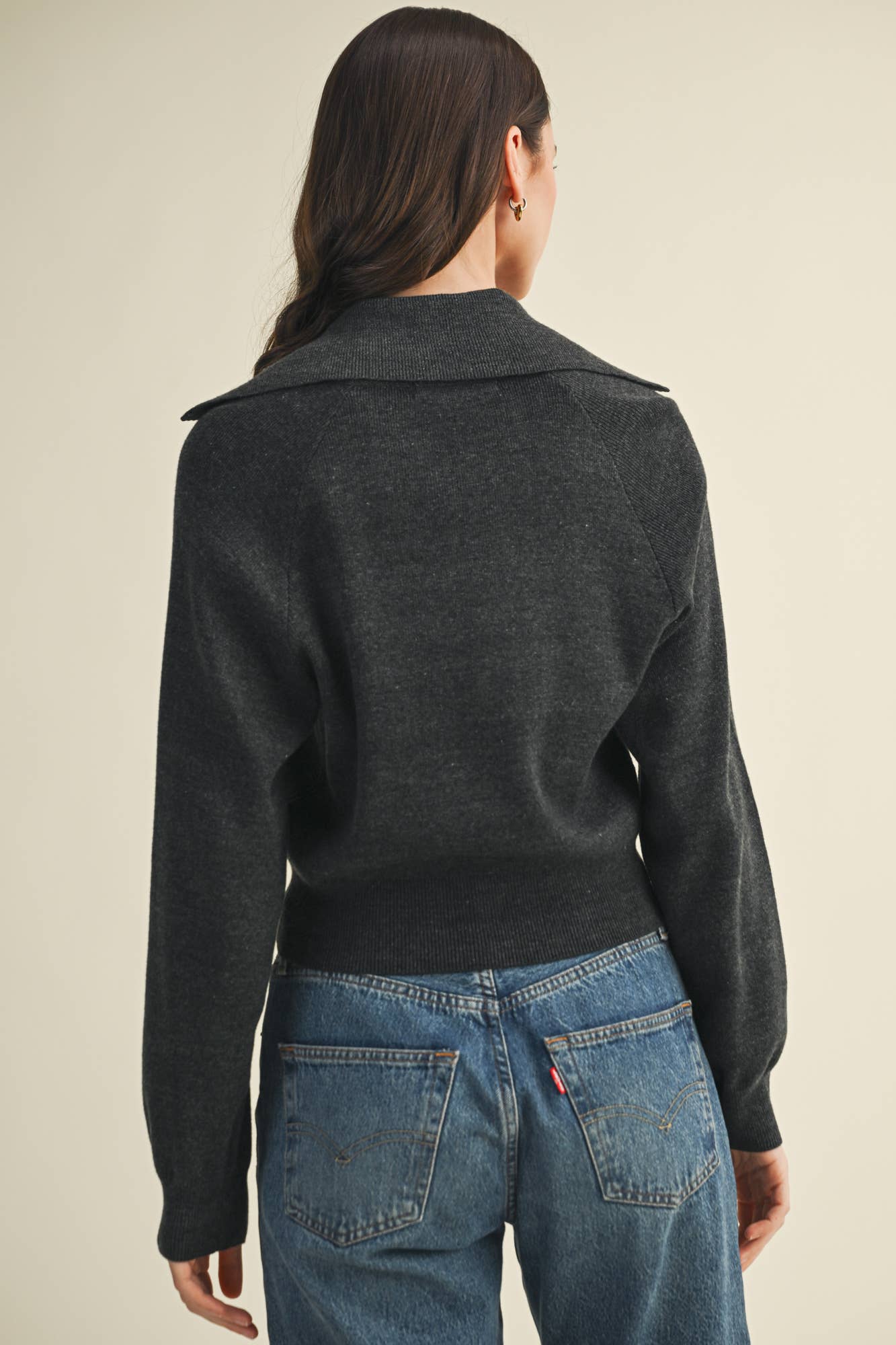 Wide Collar Cardigan