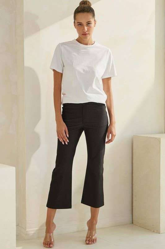 Classic Straight Leg Crop Pants
