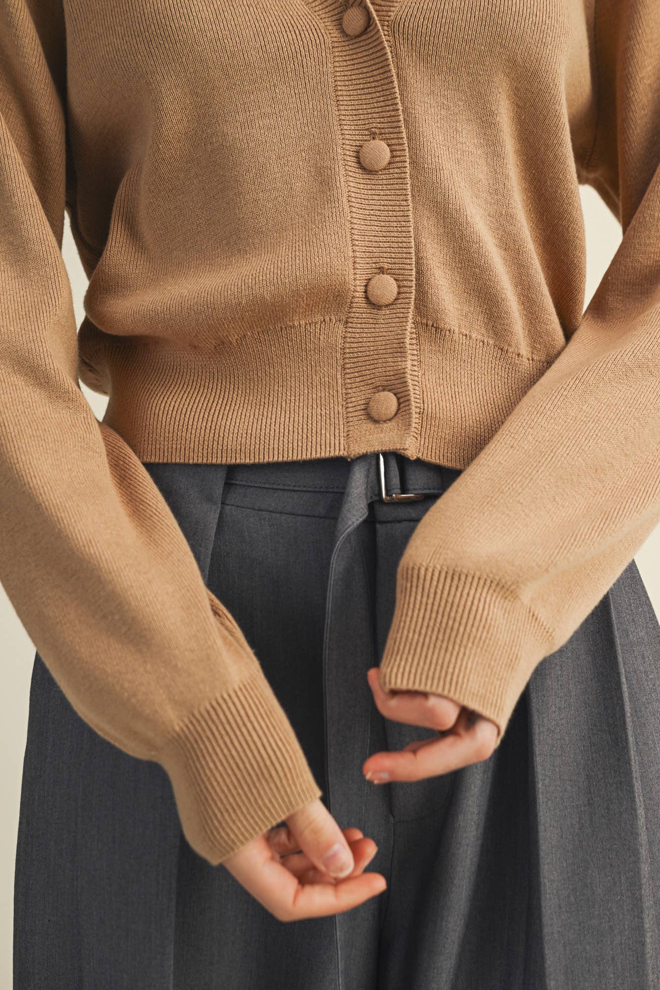 Wide Collar Cardigan