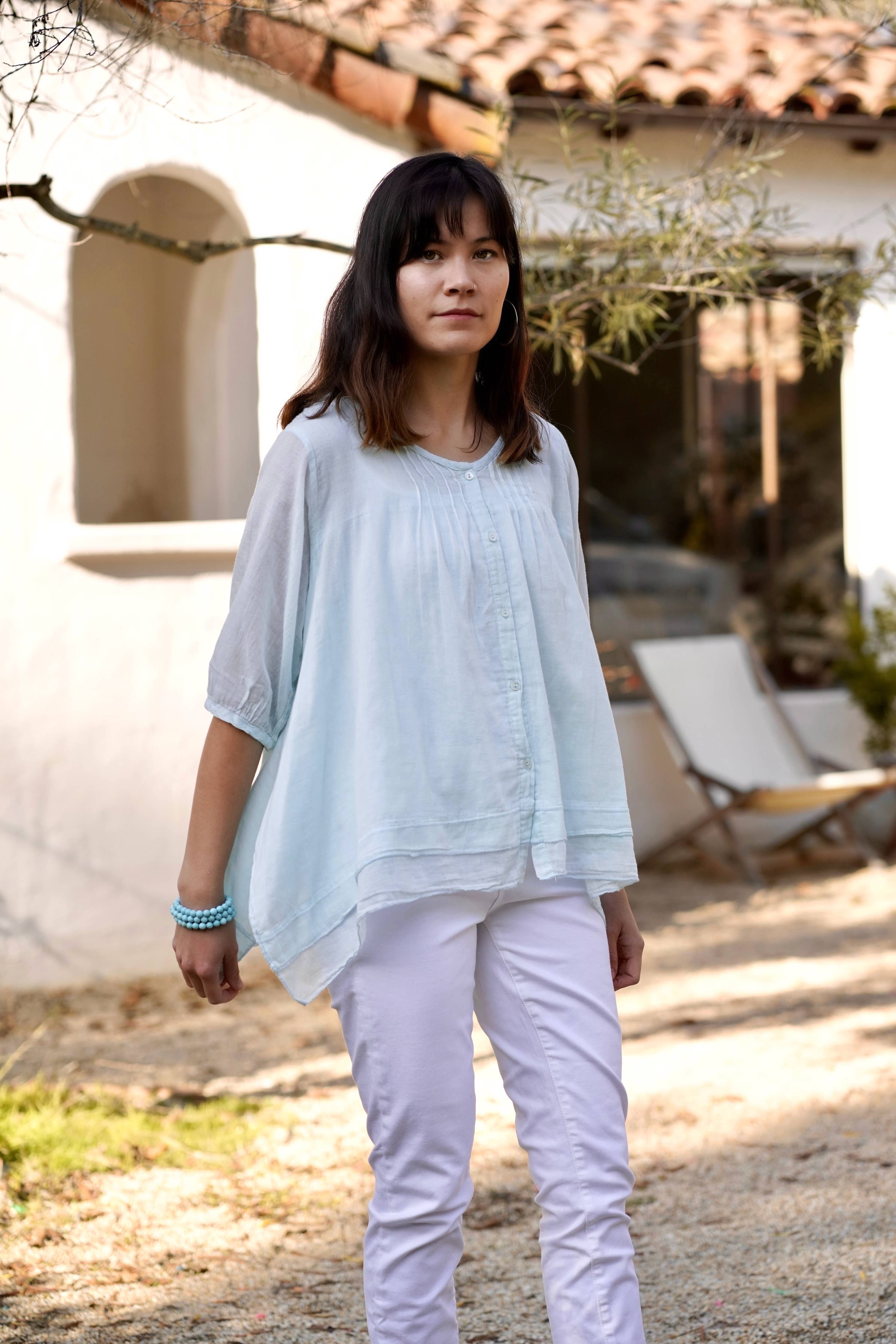 Flowy Cotton Blouse