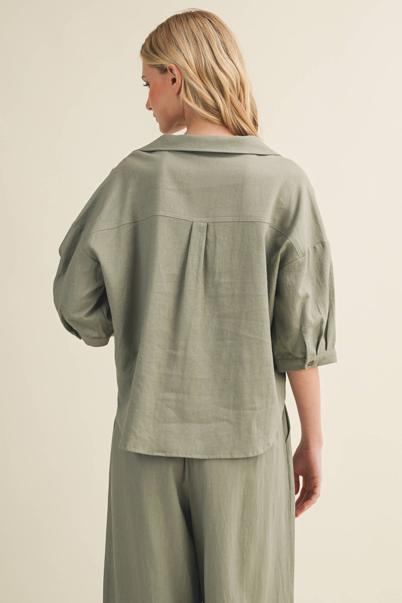 Pleated Back Top