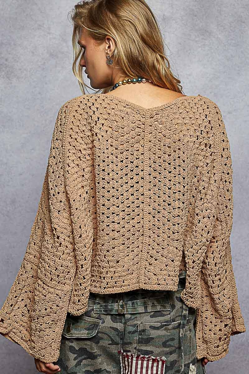 Chenille Open Cardigan