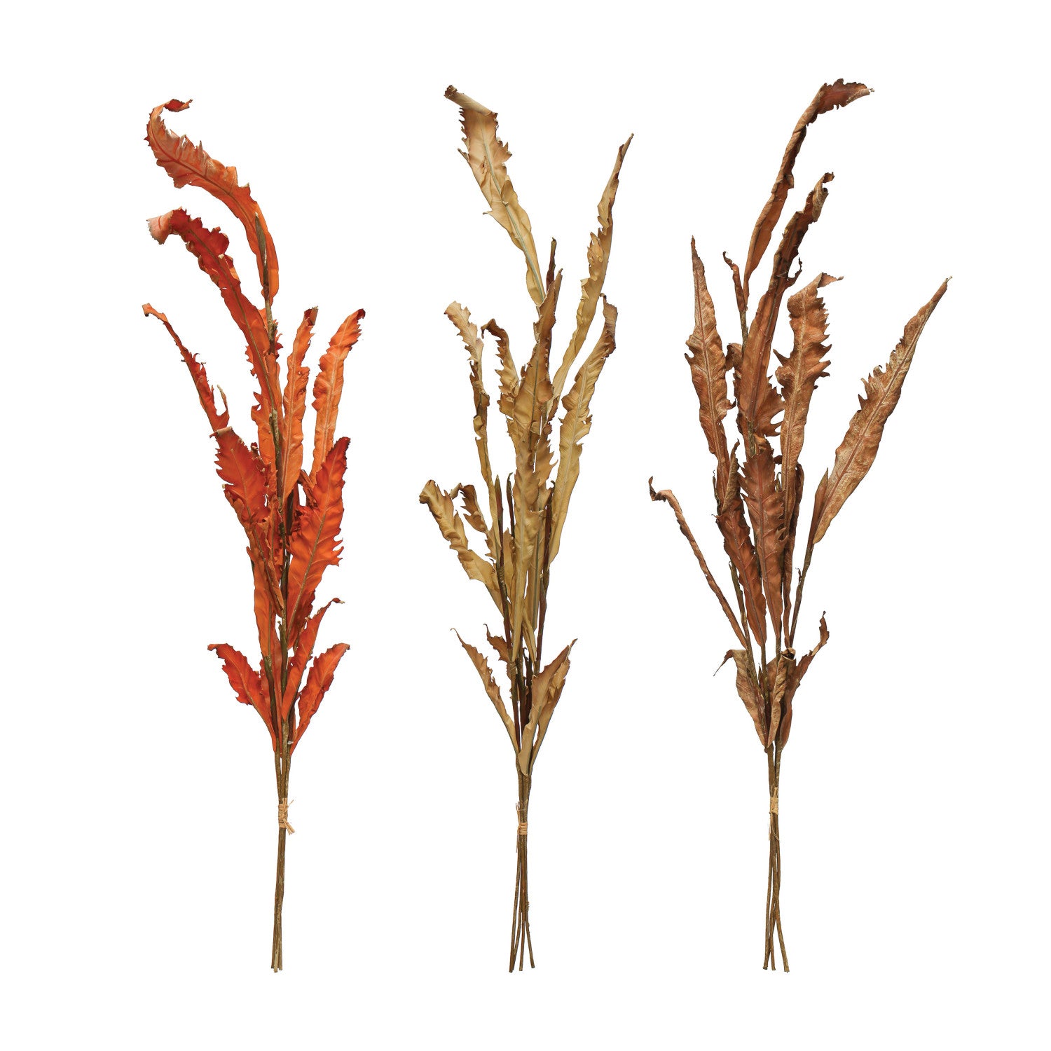 Faux Dried Leaf Bunch