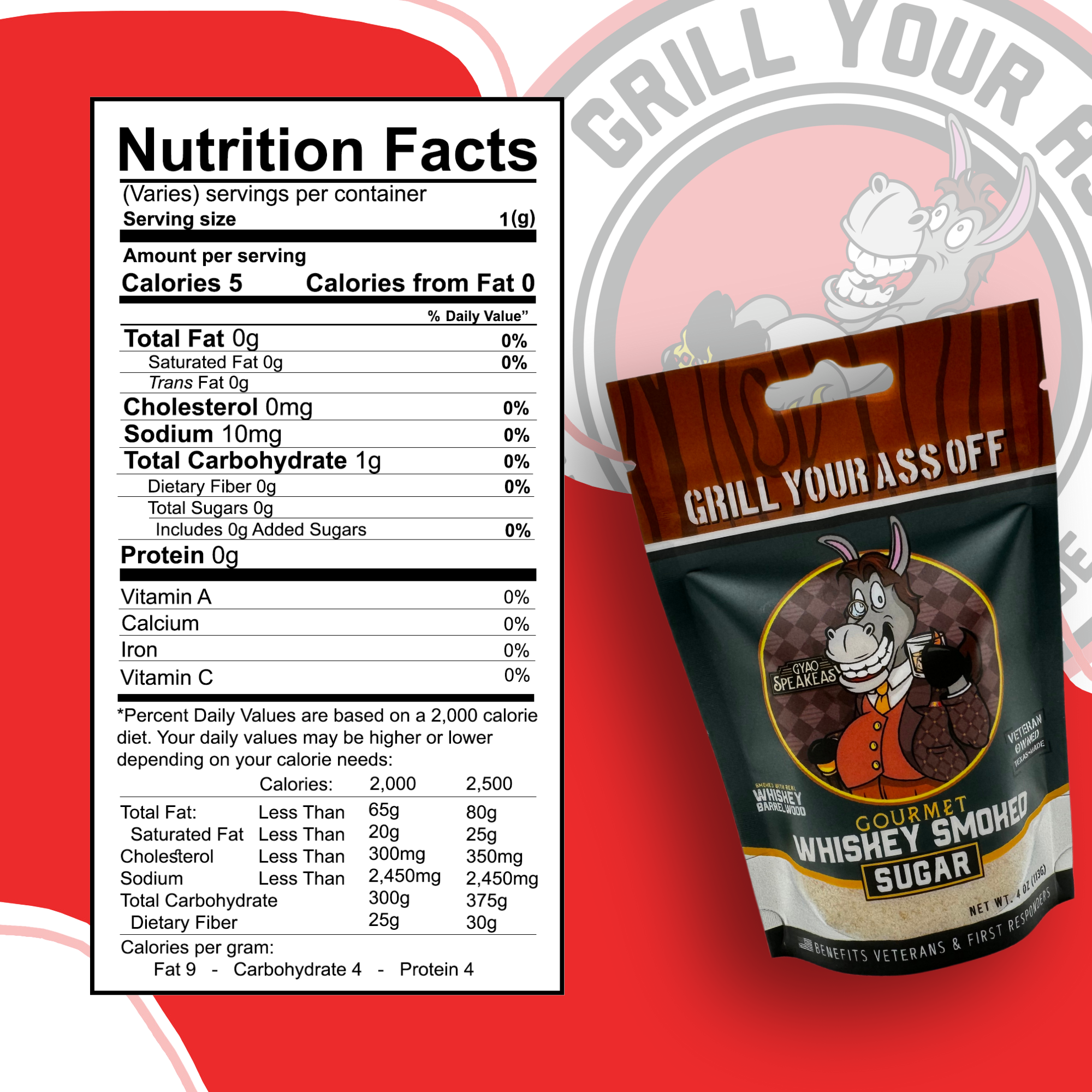 Gourmet Whiskey Smoked Sugar