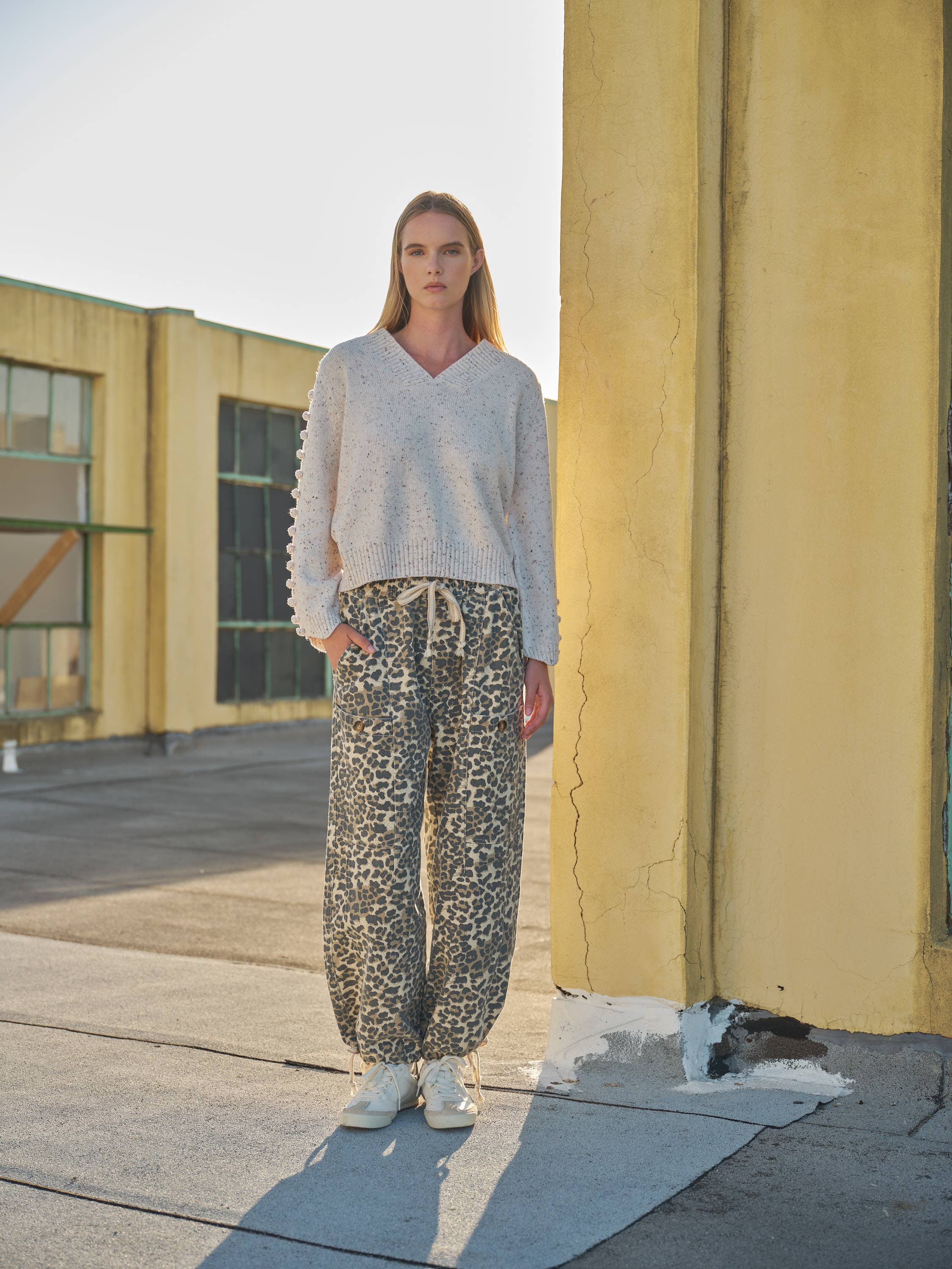 Leopard Pull On Jogger