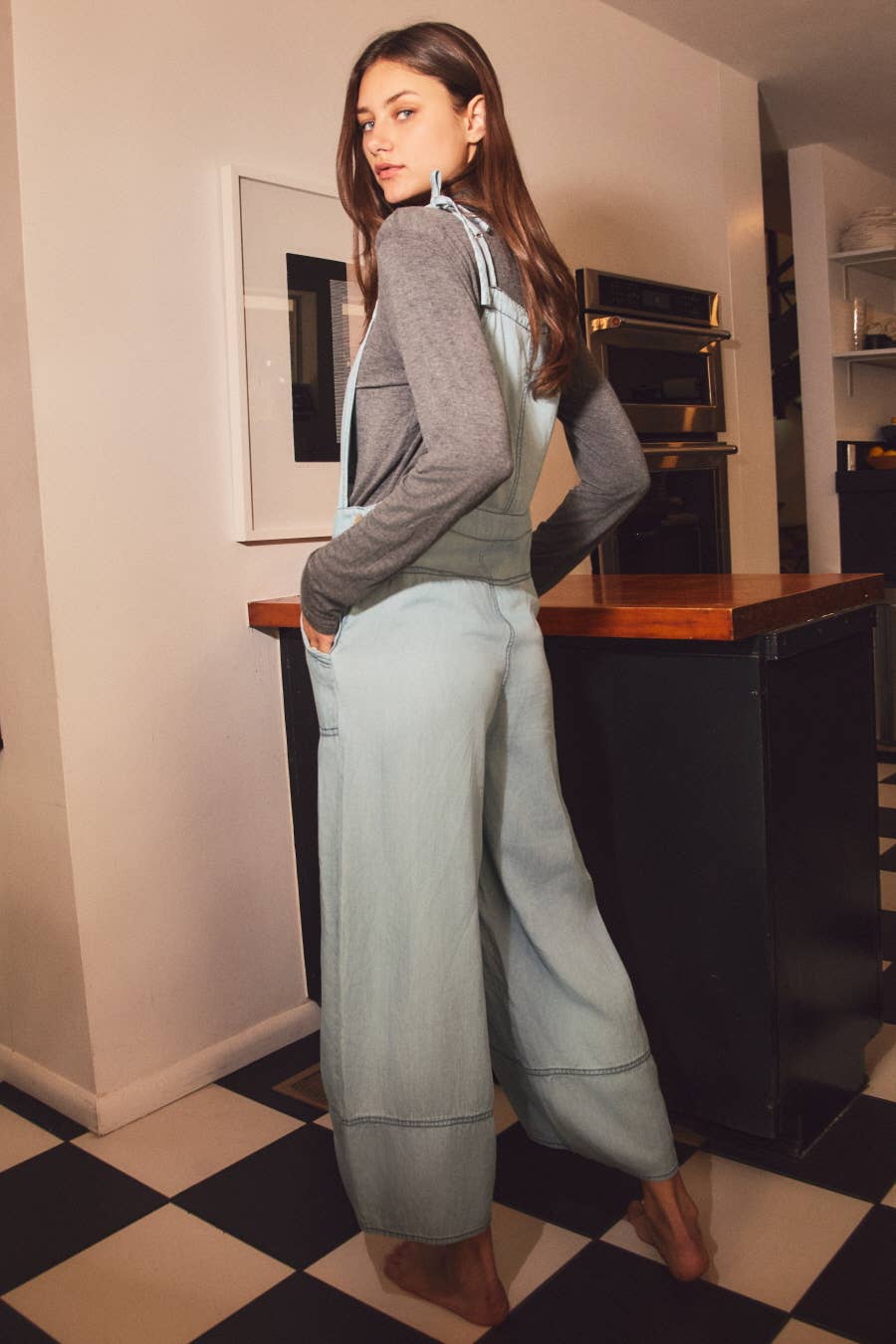 Chambray Overall Jumpsuit