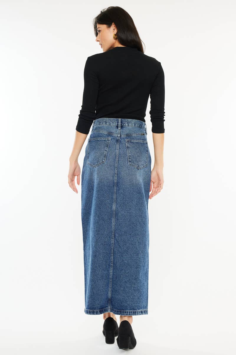 Denim Maxi Skirt