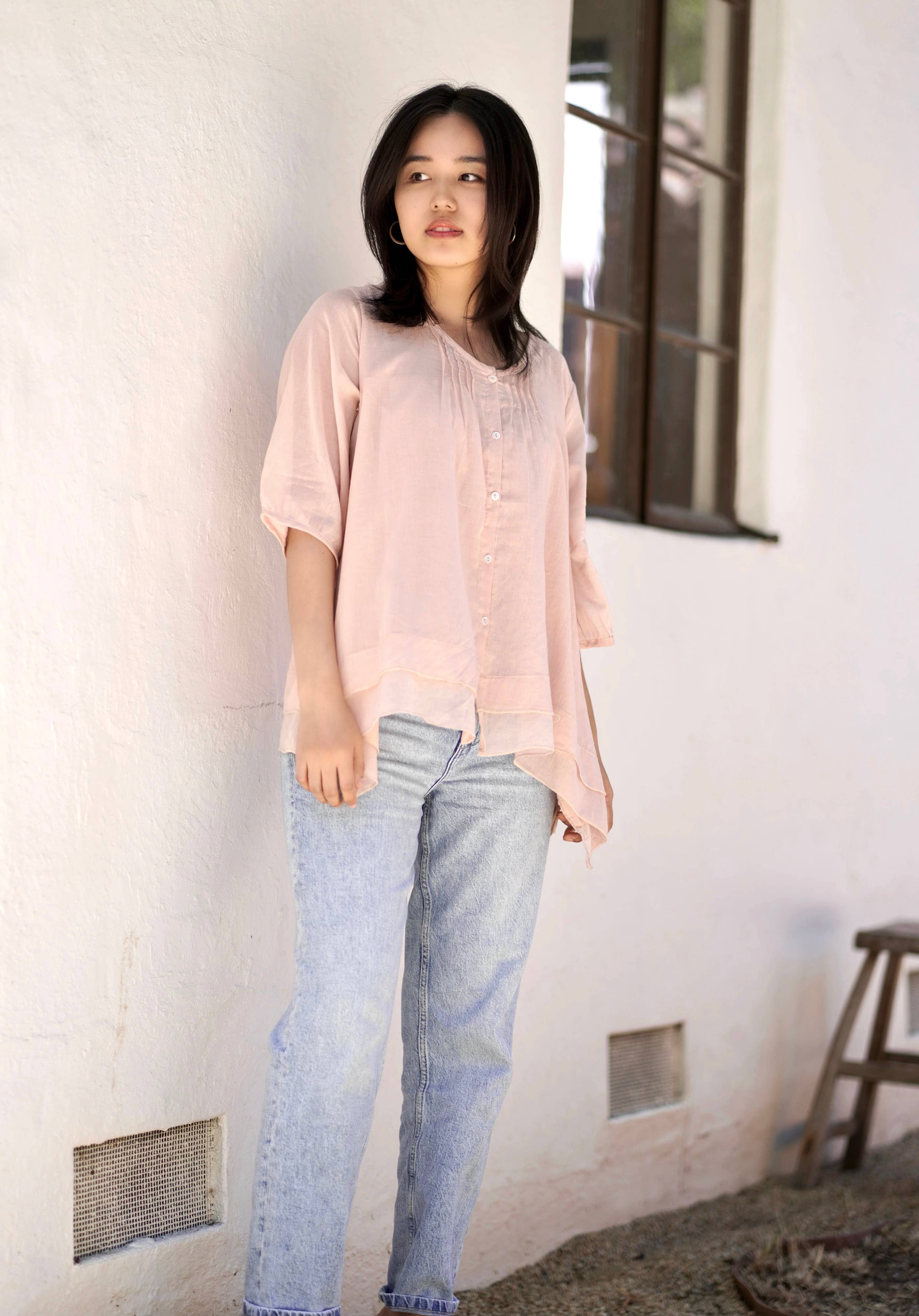 Flowy Cotton Blouse