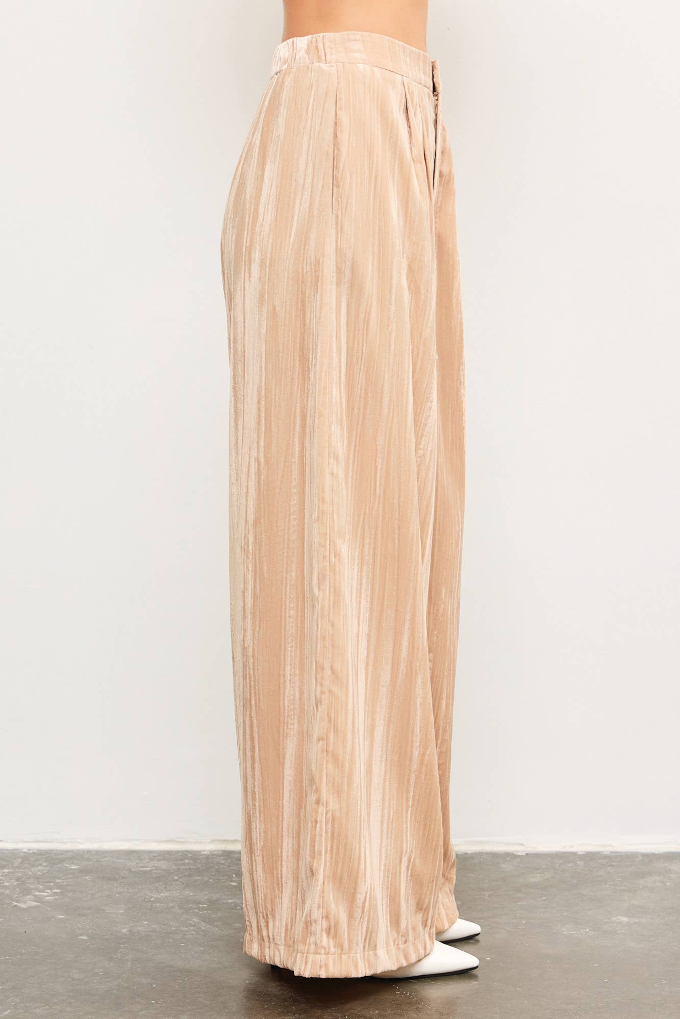 Velvet Wide Leg Pants