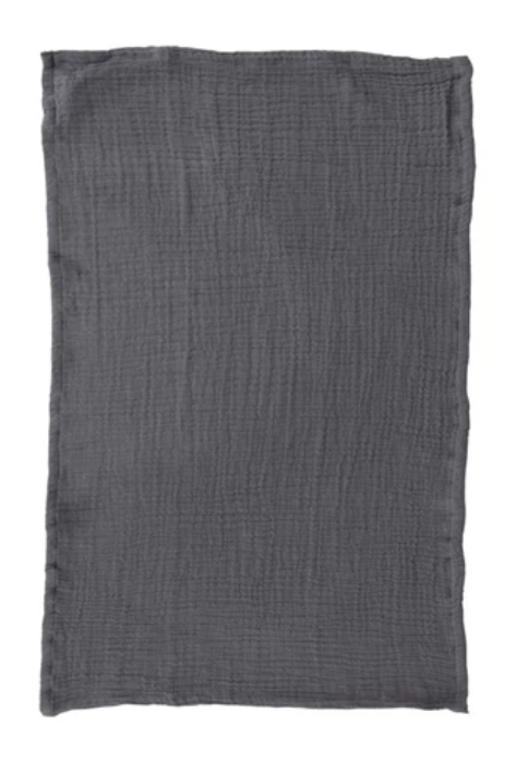 Double Cloth Tea Towel - Charcoal