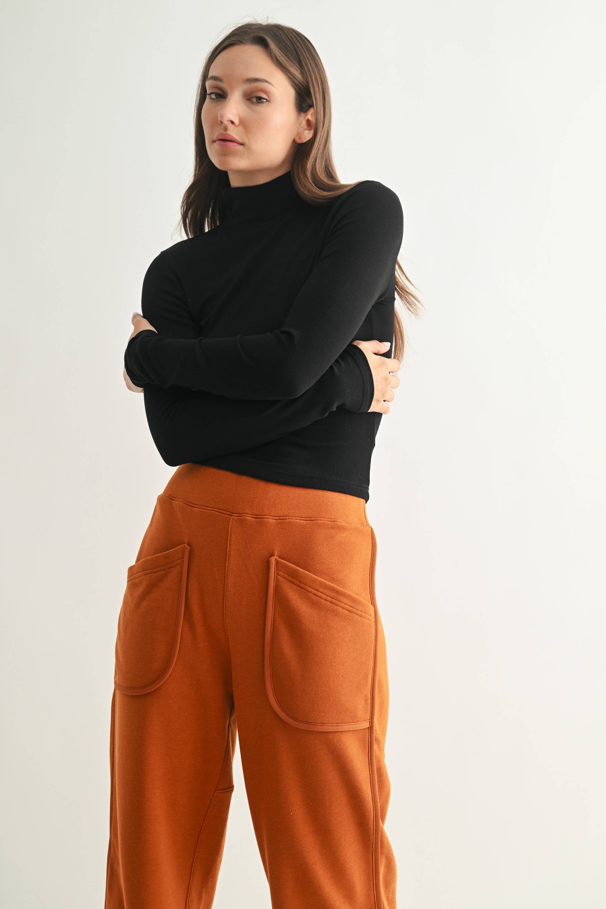 Micro Ribbed Turtleneck