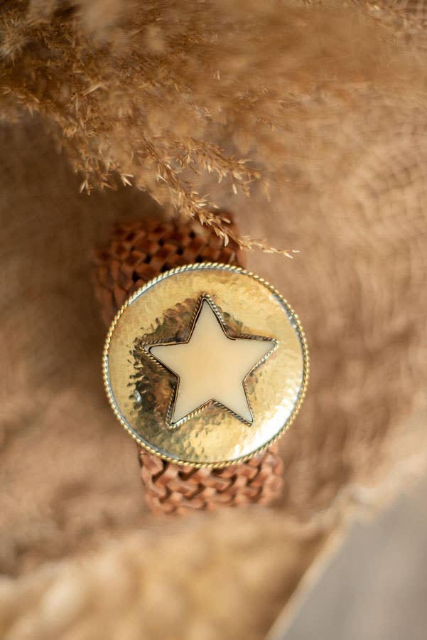 Star Leather Belt