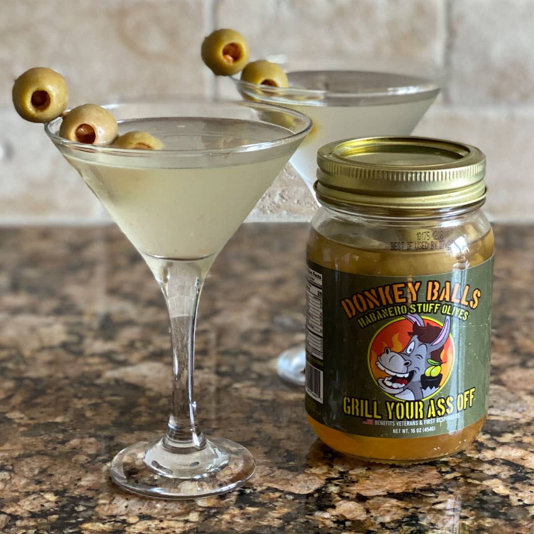 Donkey Balls Habanero Stuffed Olives