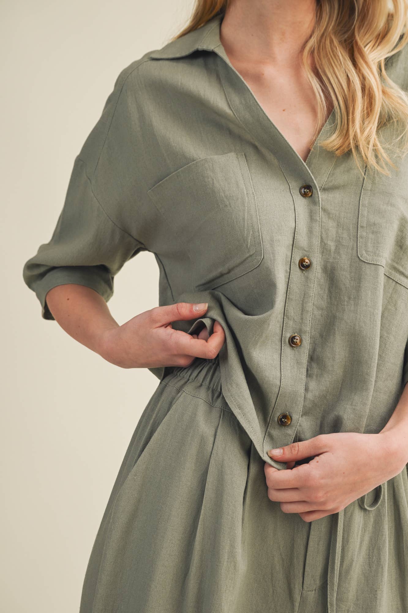 Pleated Back Top