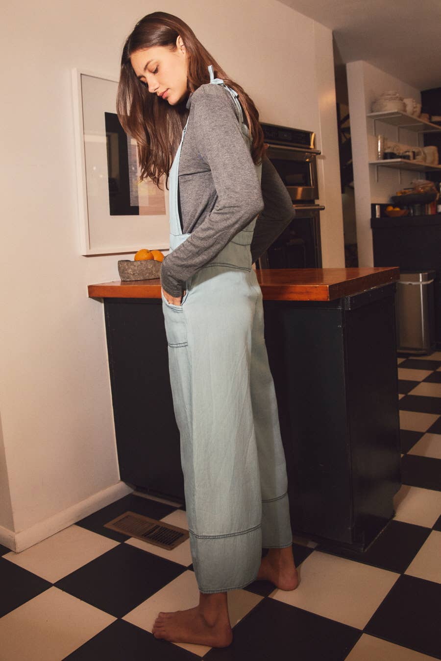 Chambray Overall Jumpsuit