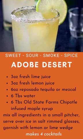 Chipotle Pepper Infused Maple Syrup