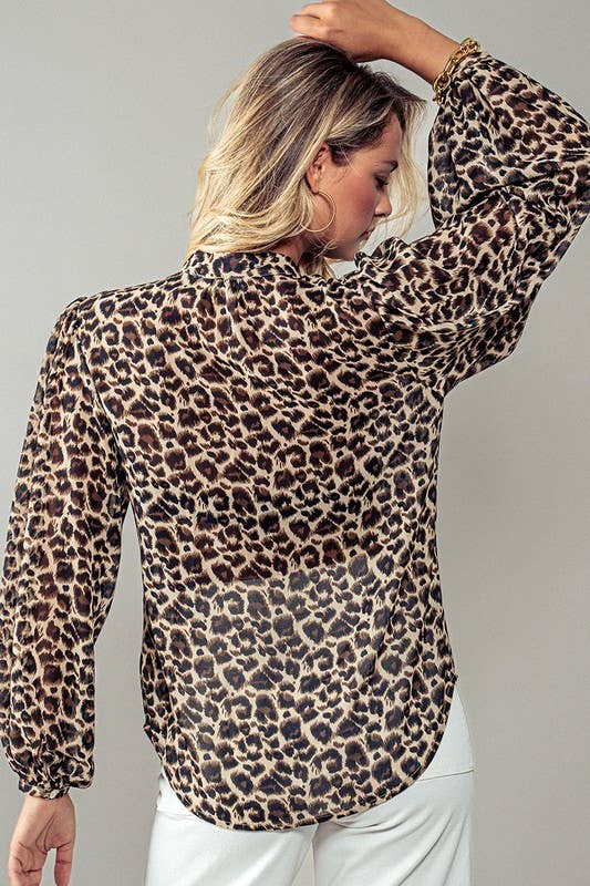 Leopard Print Blouse