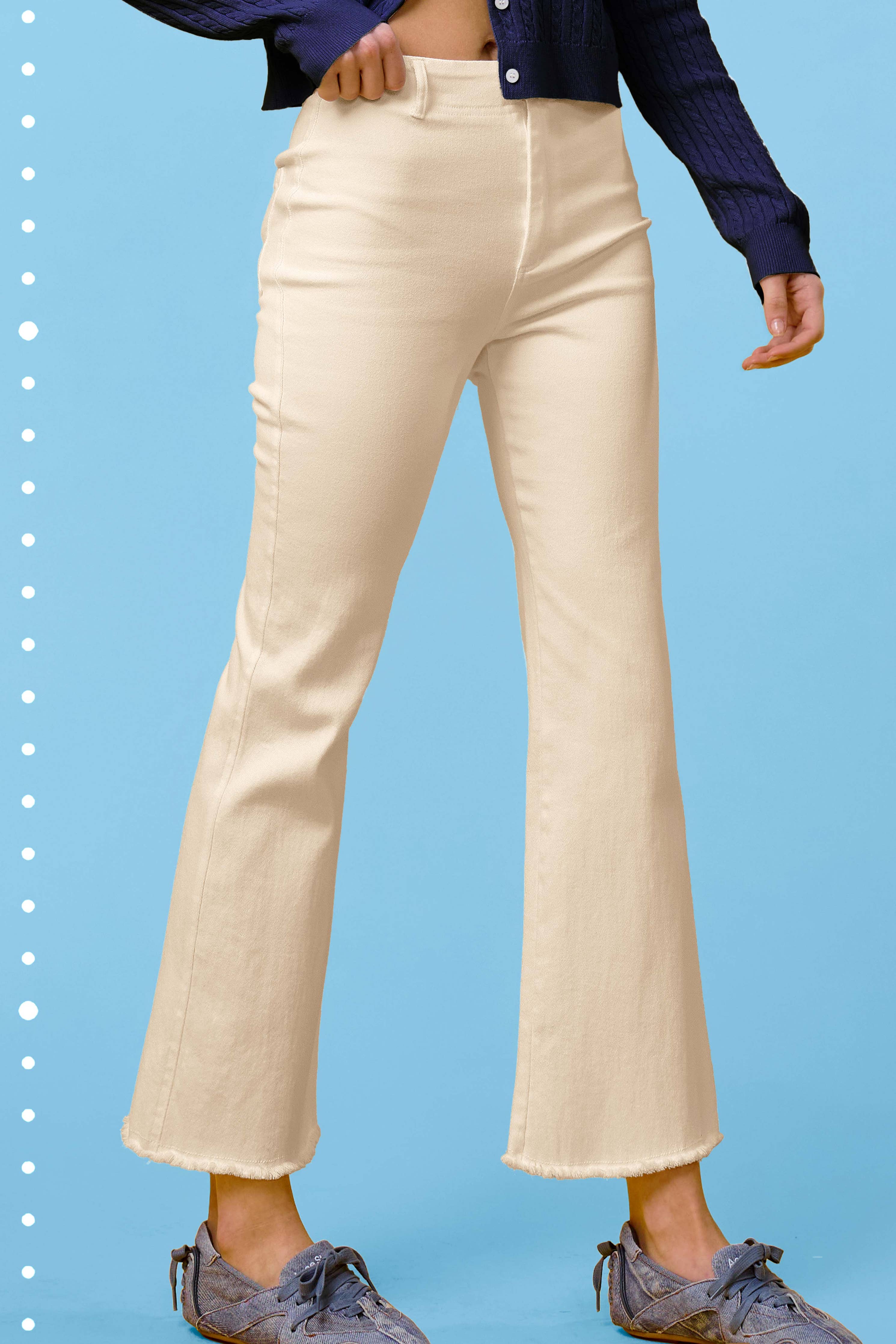 Soft Washed High Waisted Flare Pants