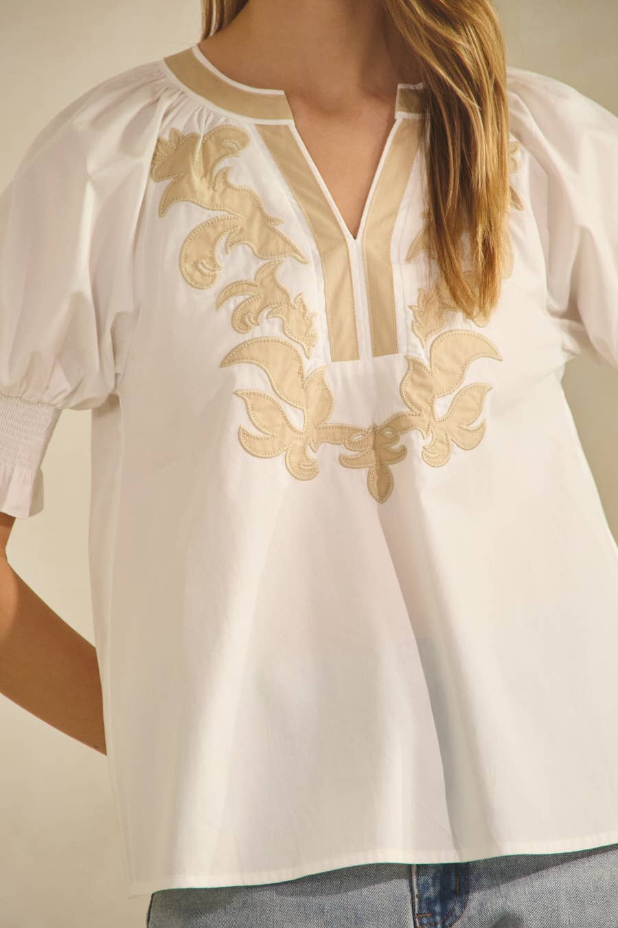 Cotton Poplin Top
