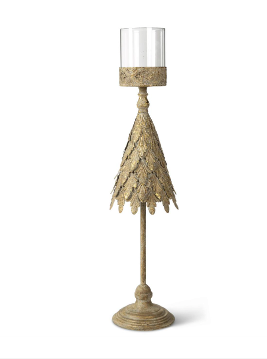 Metal Tree Candleholders - Gold