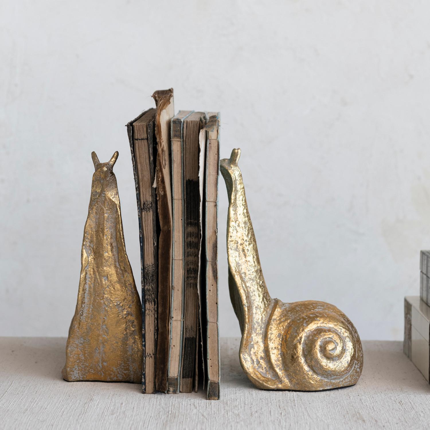 Snail Bookends