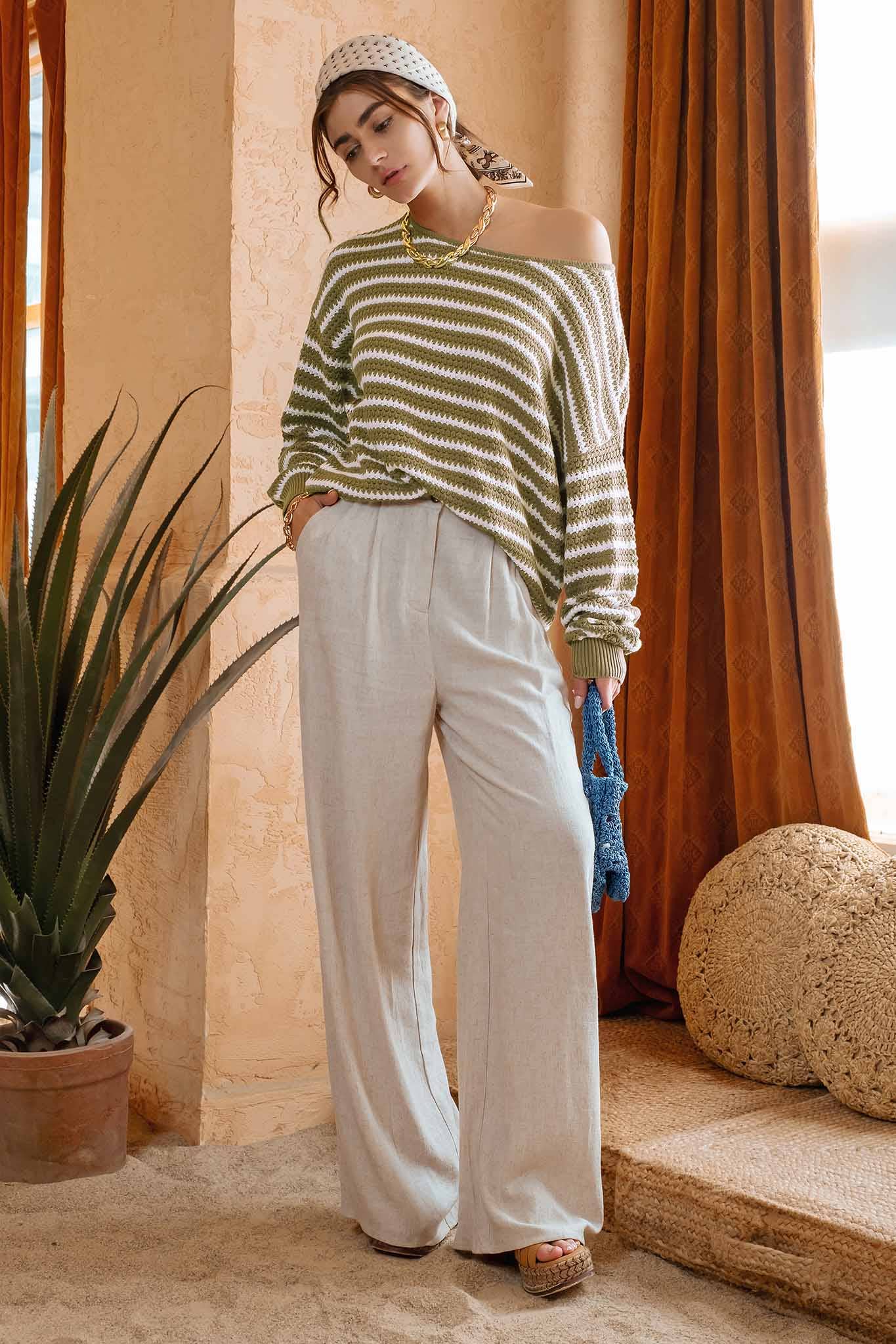 Relaxed Stripe Sweater