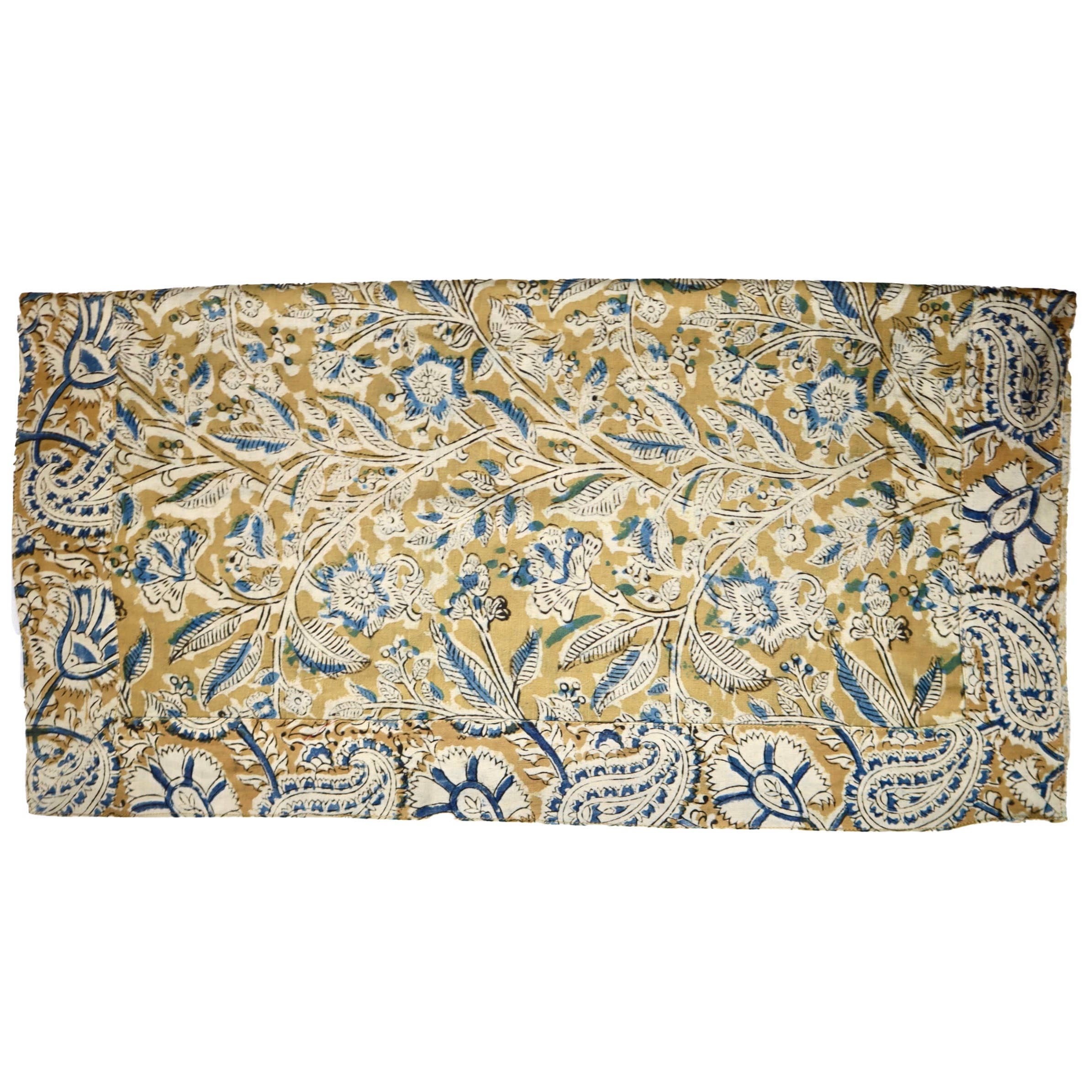 Cotton Voile Bandana - Gold/Blue