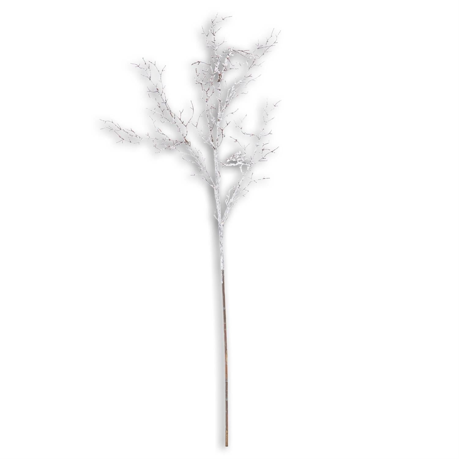 Flocked Snowy Branch